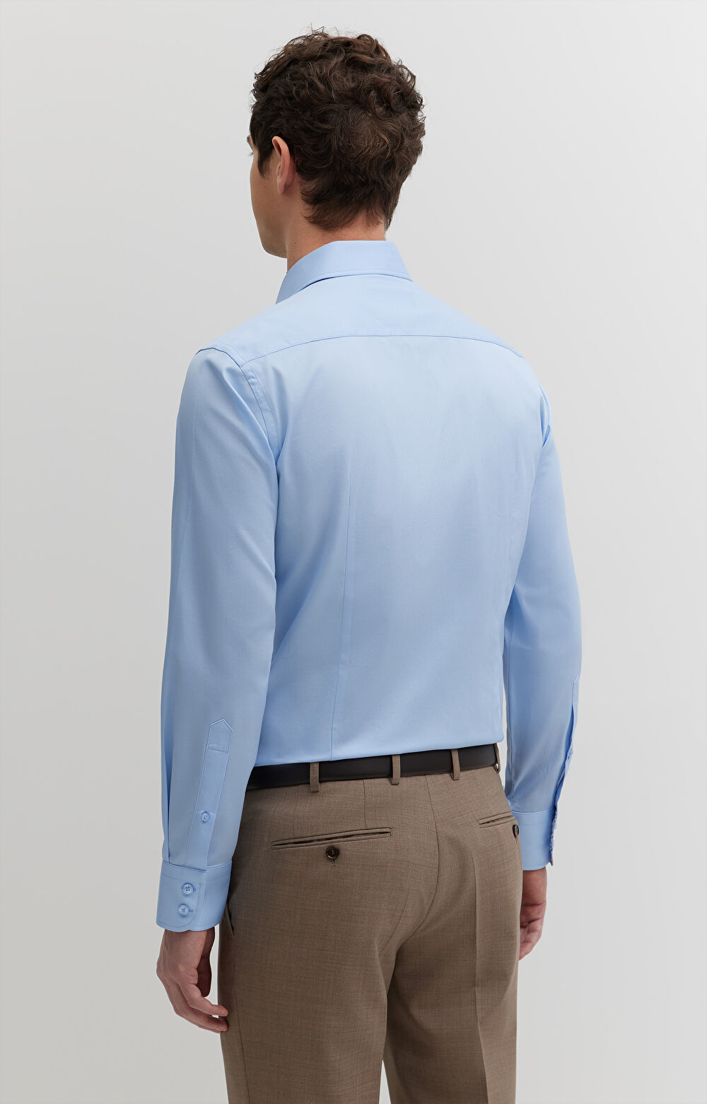 Koszula z diagonalu z kontrastem - 3