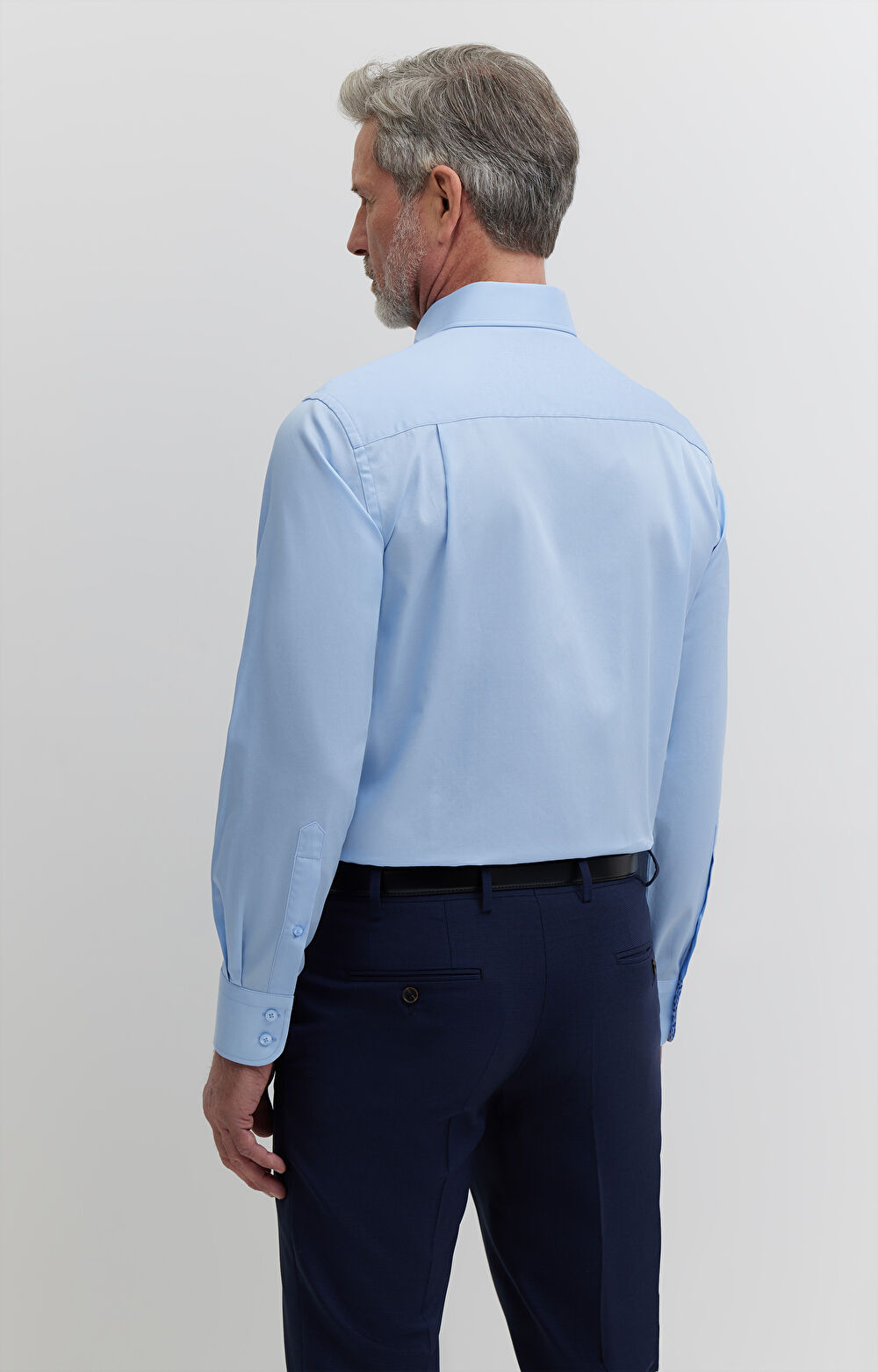 Koszula z diagonalu z kontrastem - 3