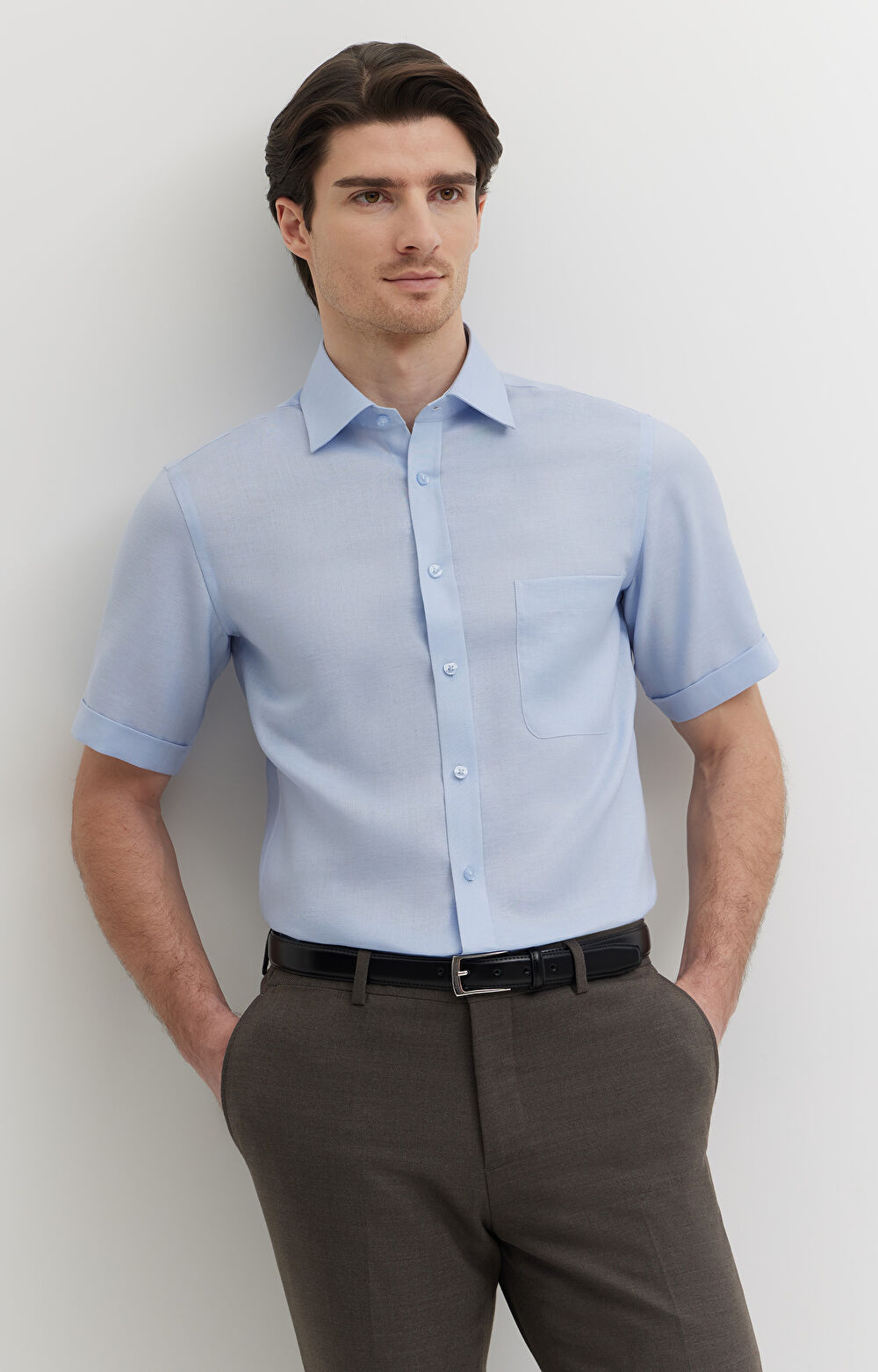 Lniana koszula formalna - 5