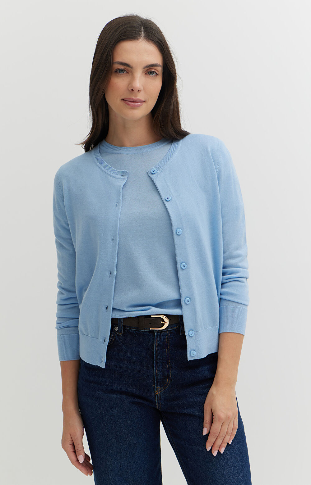 Kardigan z wełny merino - 5