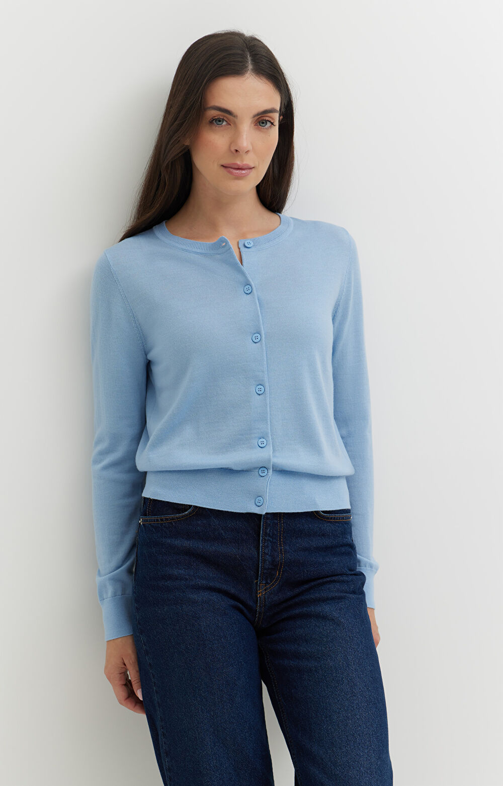 Kardigan z wełny merino - 6