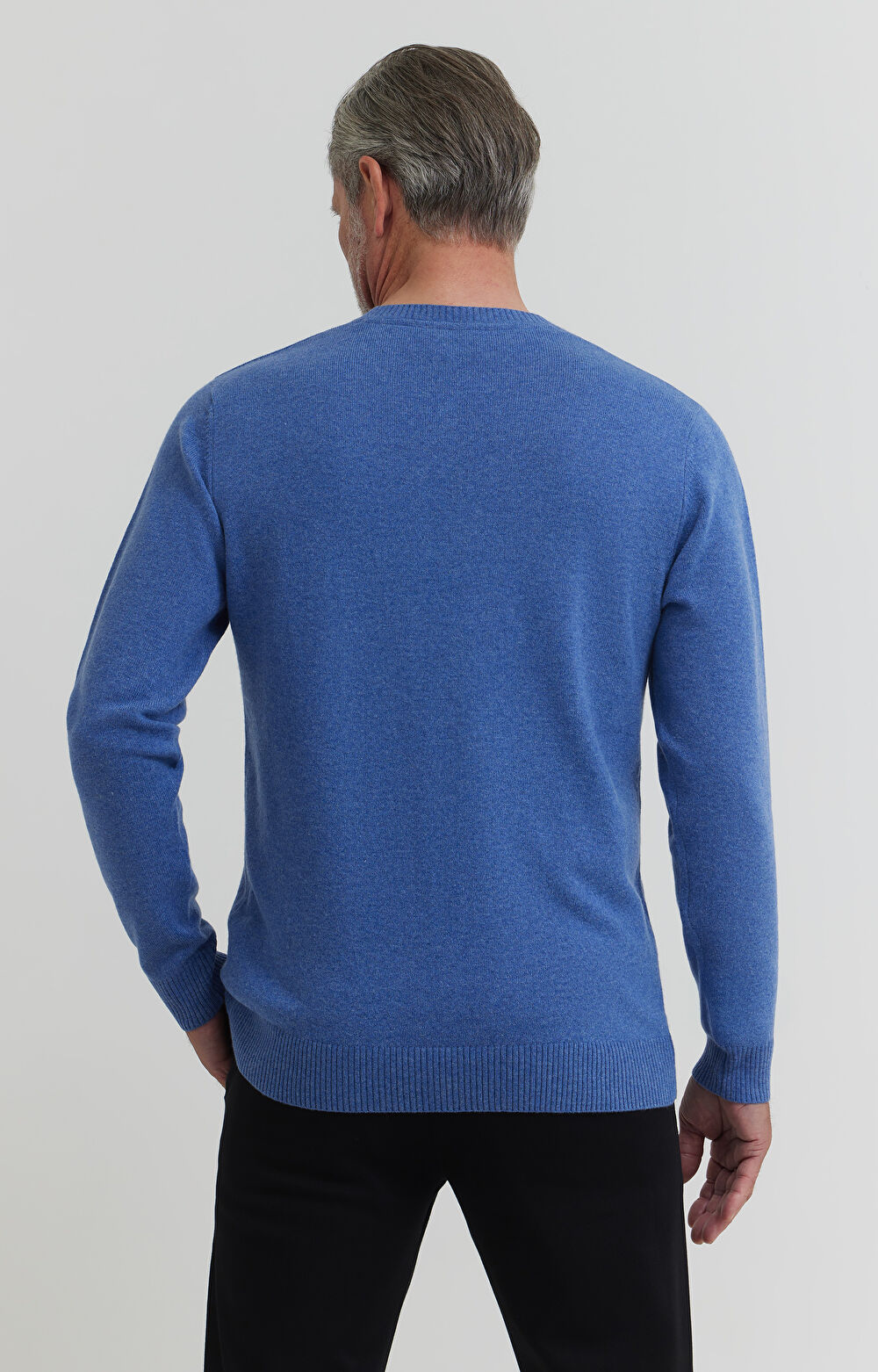 Sweter z dodatkiem wełny merino i kaszmiru - 4