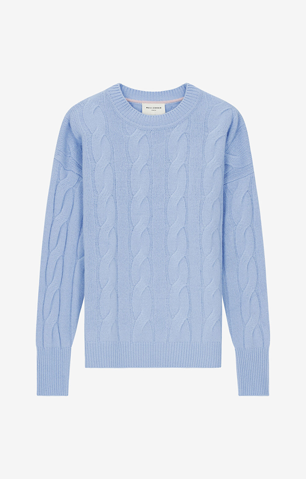 Sweter z wełny merino z warkoczowym splotem - 2