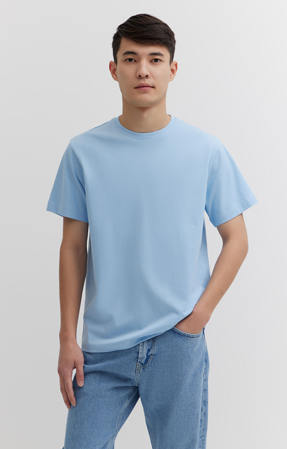 T-shirt z bawełny merceryzowanej