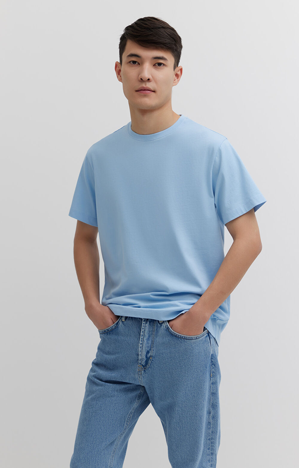 T-shirt z bawełny merceryzowanej - 4