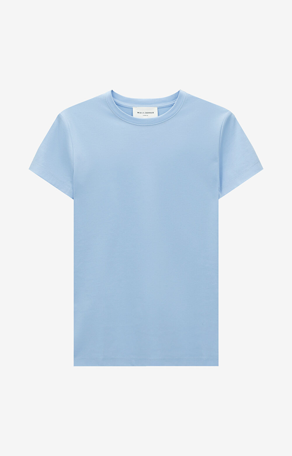 T-shirt slim z bawełny merceryzowanej - 2