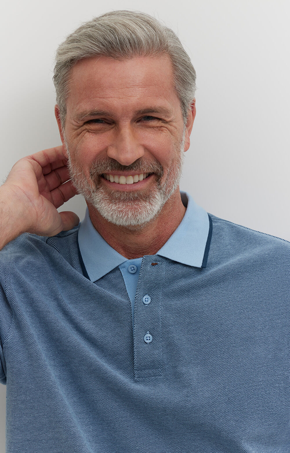 Polo z bawełny organicznej z kontrastem - 5