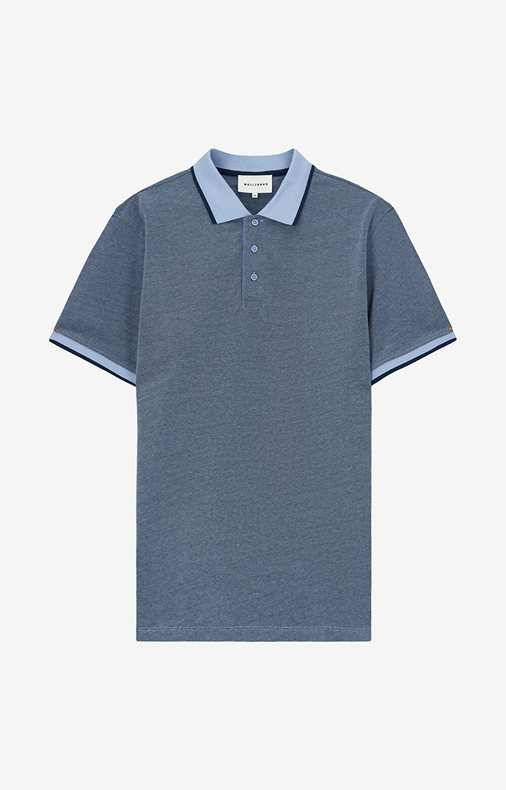 Polo z bawełny organicznej z kontrastem - 2