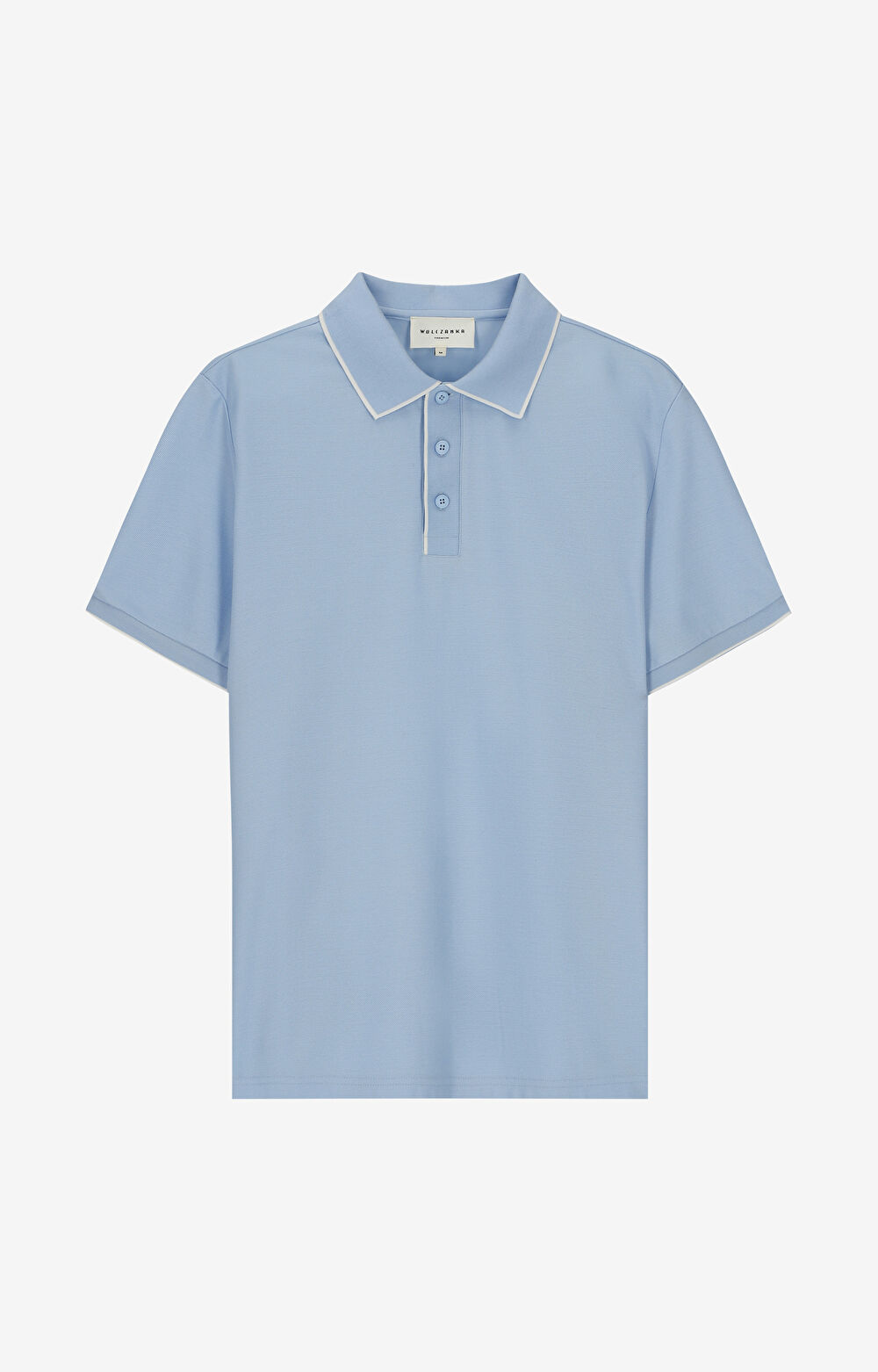 Polo z bawełny podwójnie merceryzowanej z kontrastem - 2