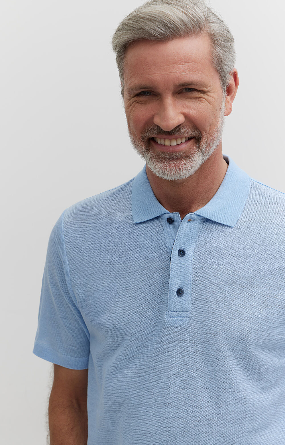 Polo ze strukturalnego lnu - 6