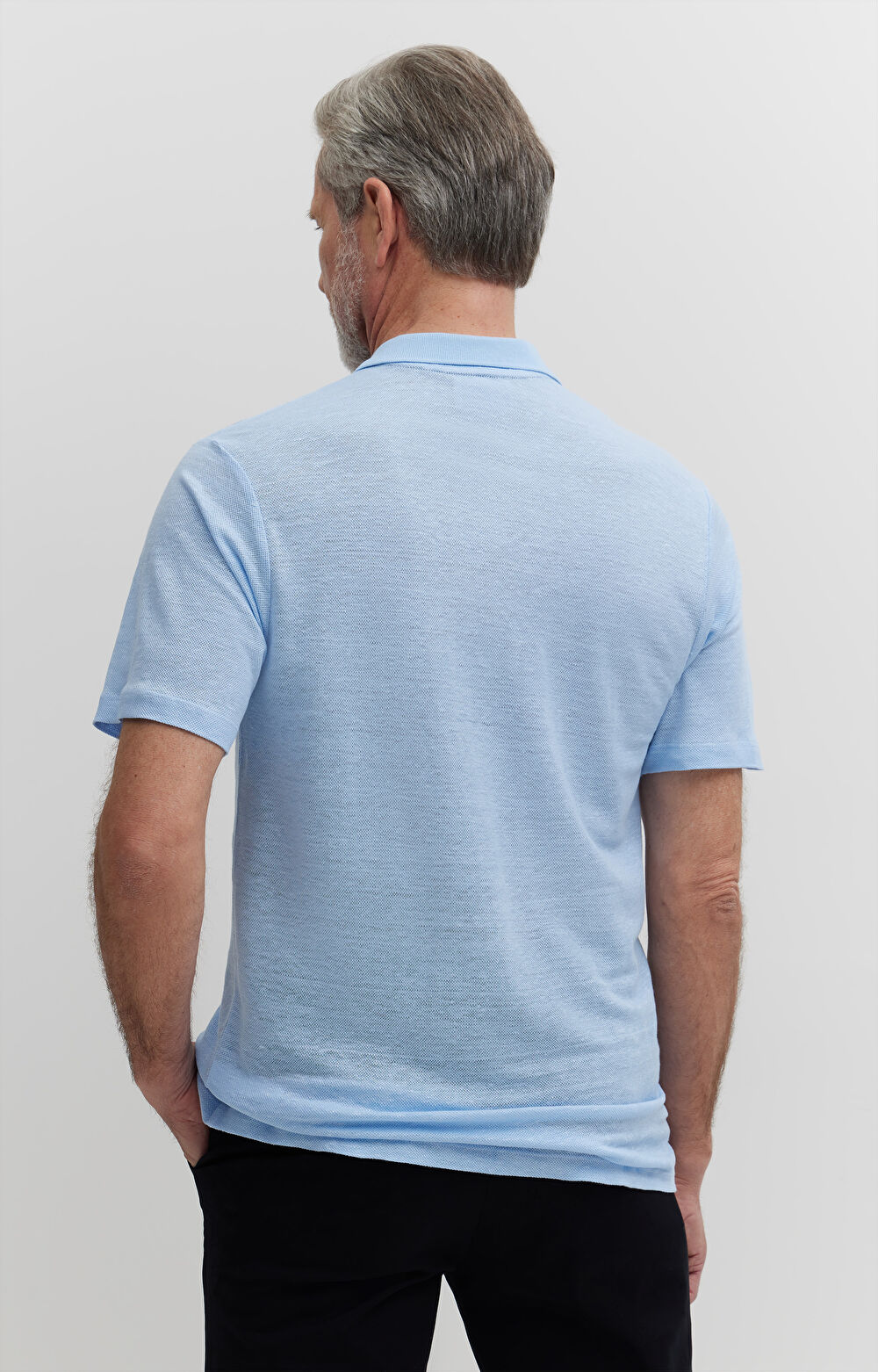 Polo ze strukturalnego lnu - 3