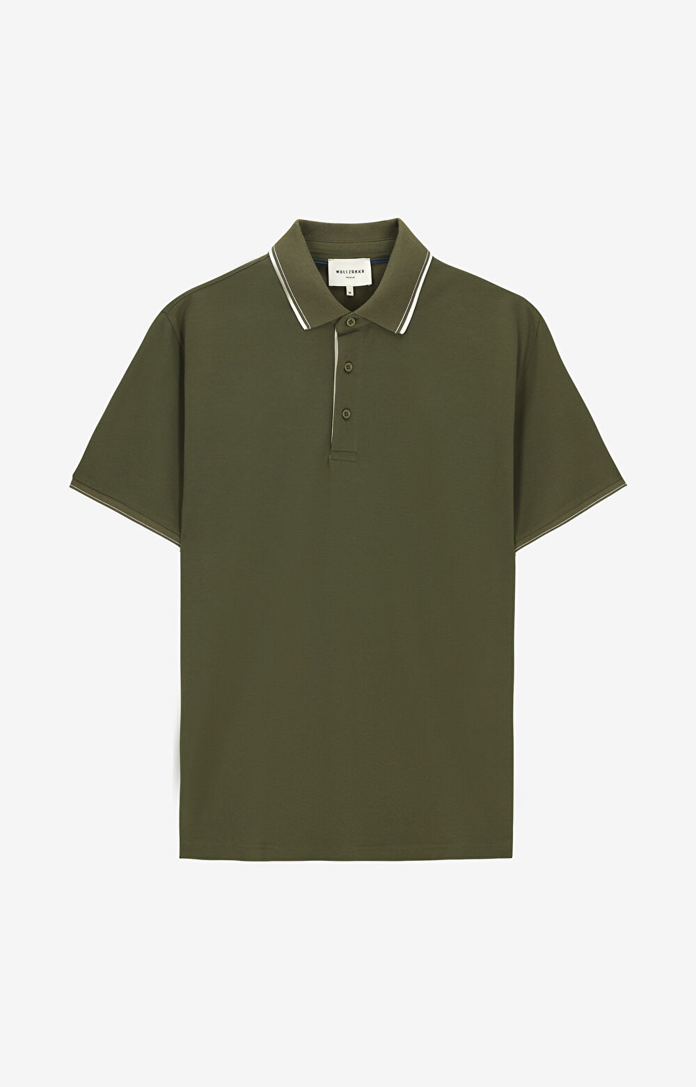 Polo z bawełny merceryzowanej z kontrastem - 2