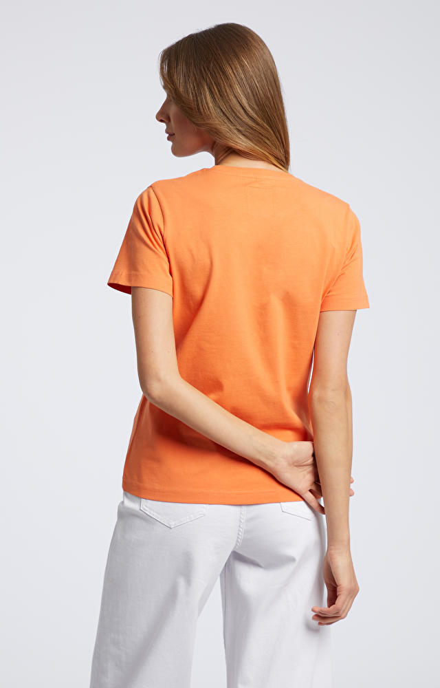 Pomarańczowy t-shirt
