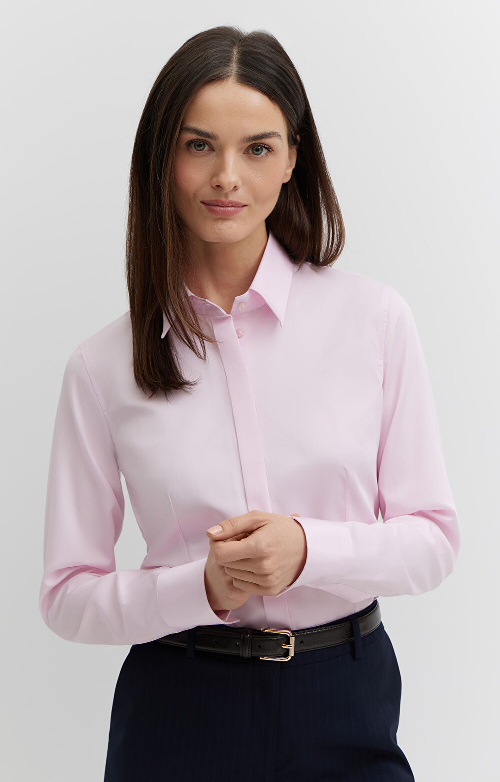 Koszula z satynowej bawełny - 6