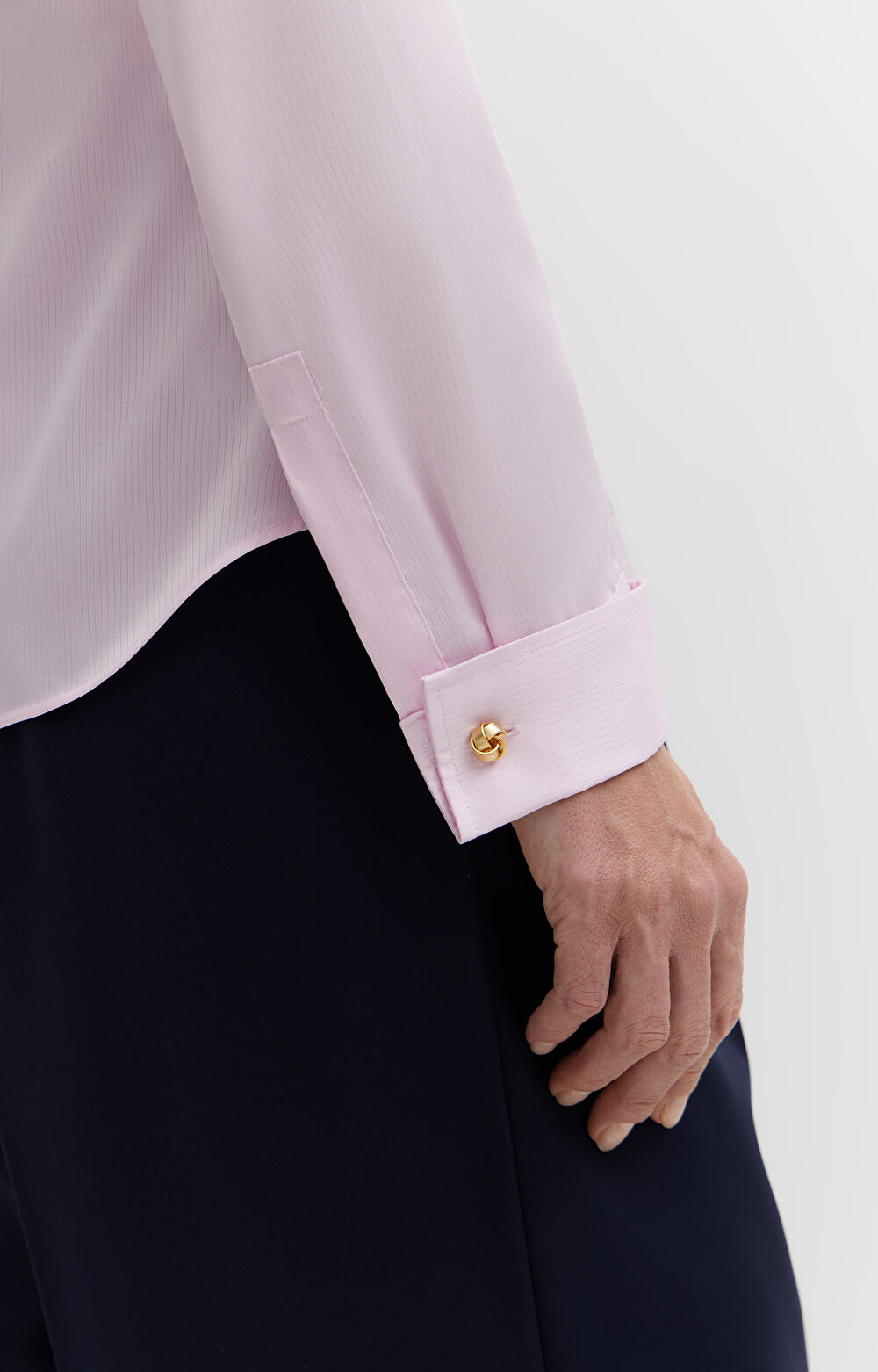 Koszula w prążki na spinki - 5