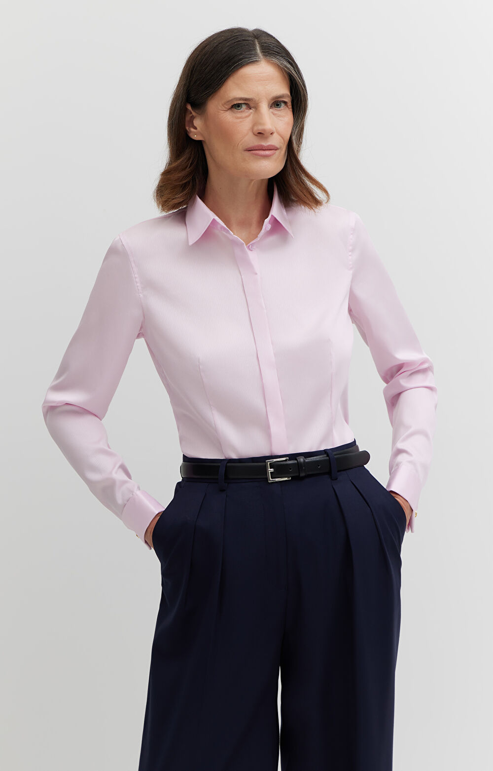 Koszula w prążki na spinki - 6