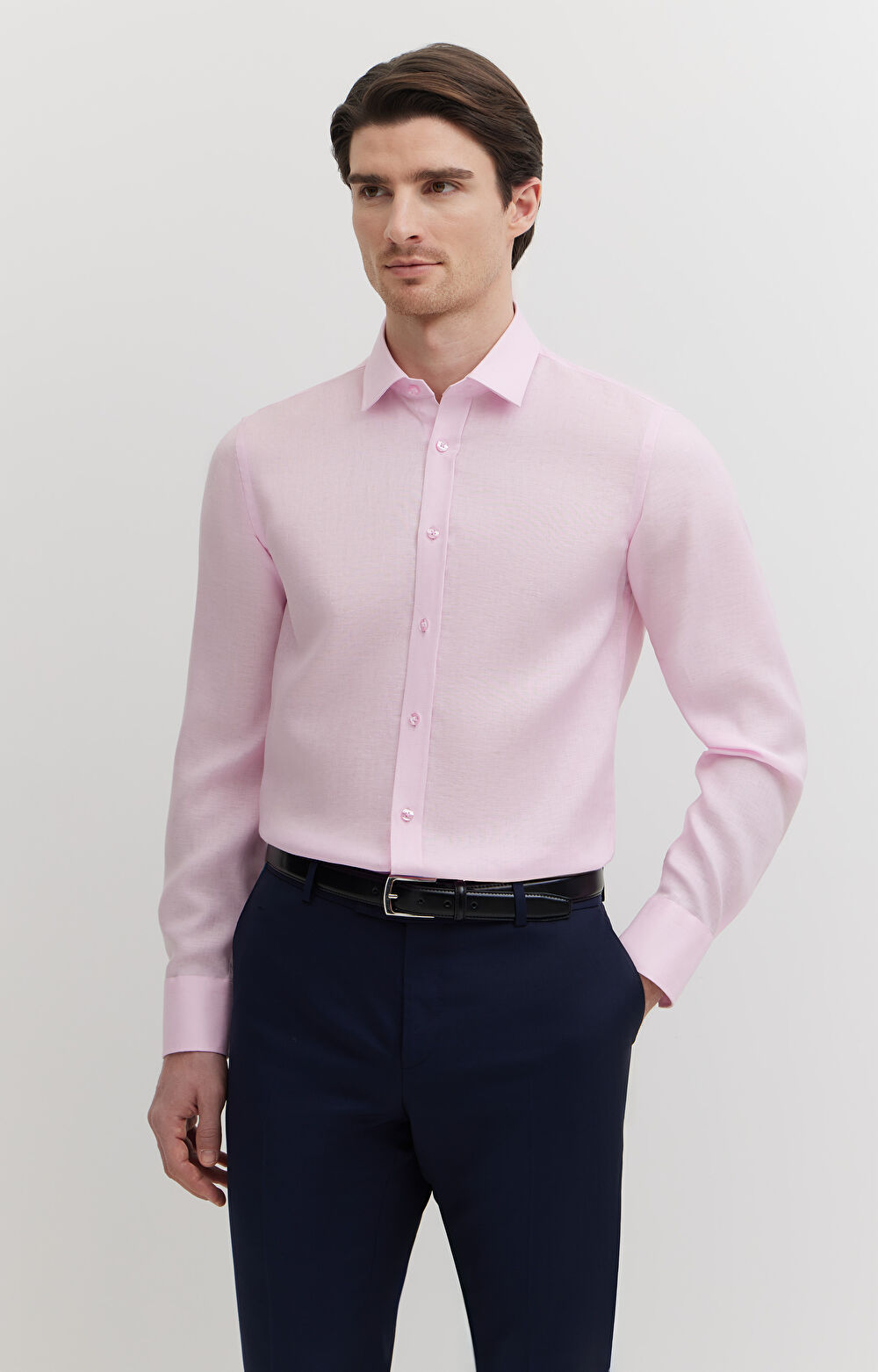 Lniana koszula formalna - 4