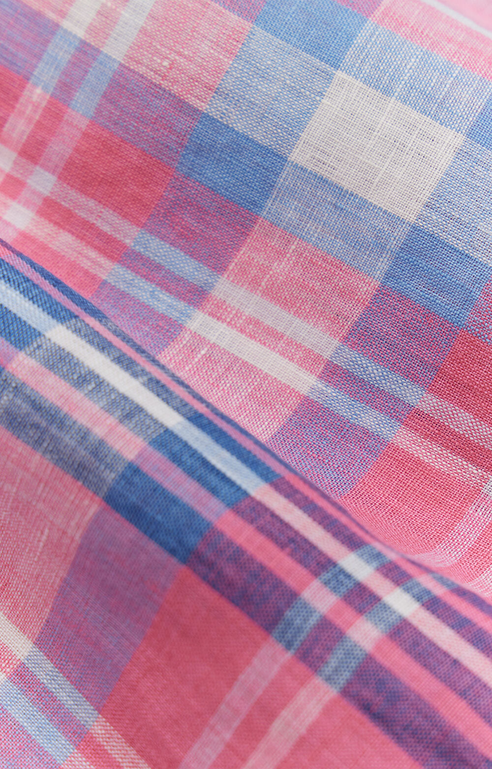 Koszula lniana w kratę - 9