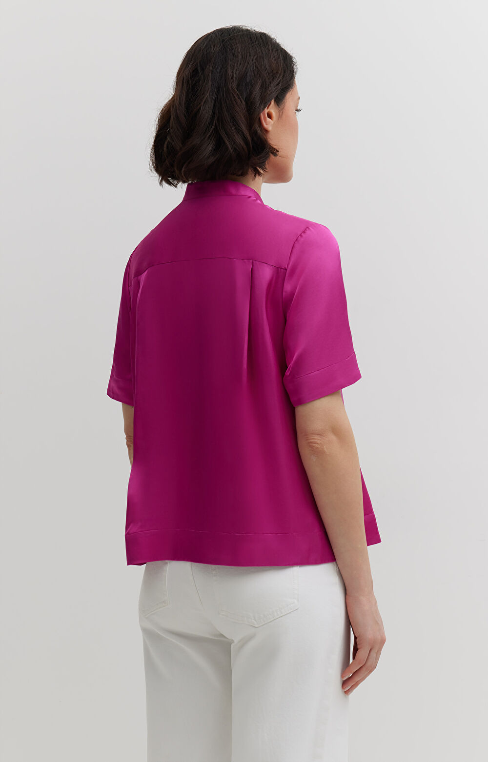 Koszula z wiskozy z krótkim rękawem - 3