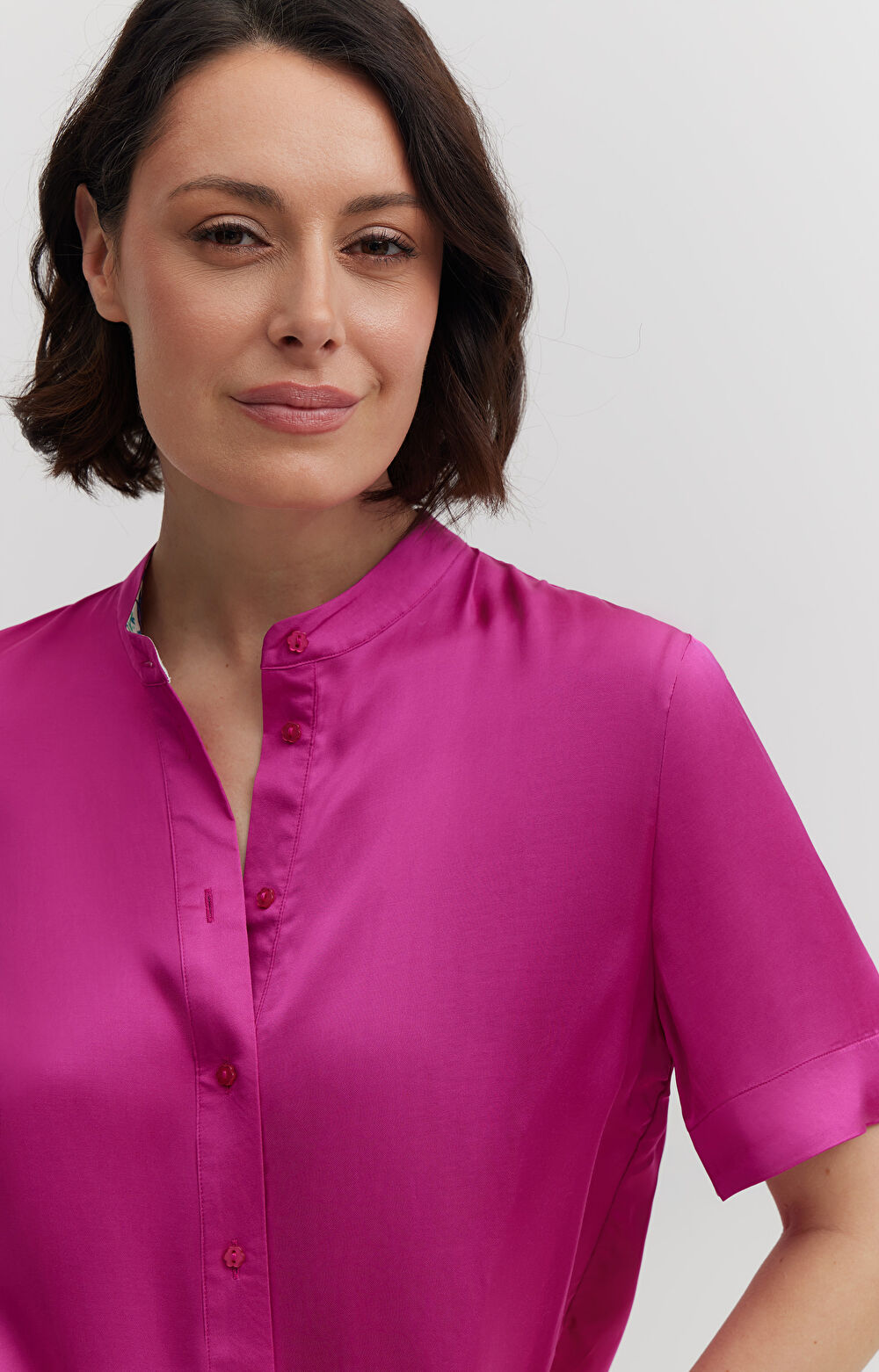 Koszula z wiskozy z krótkim rękawem - 5