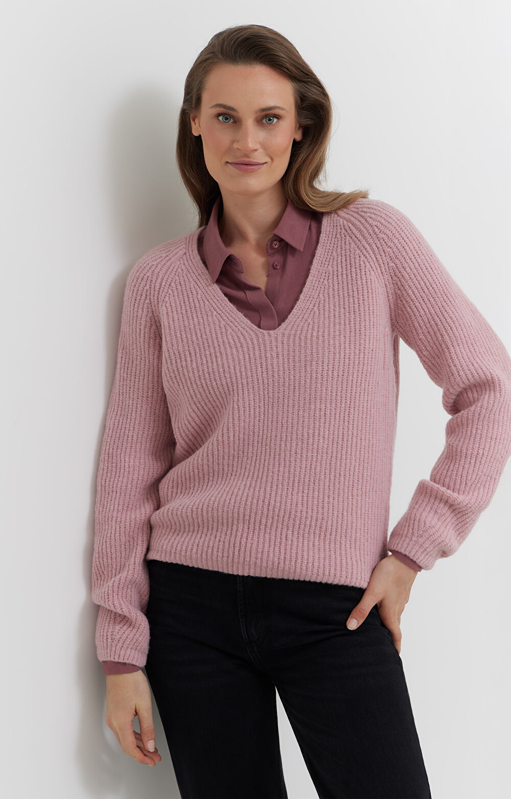Sweter z wełną i alpaką