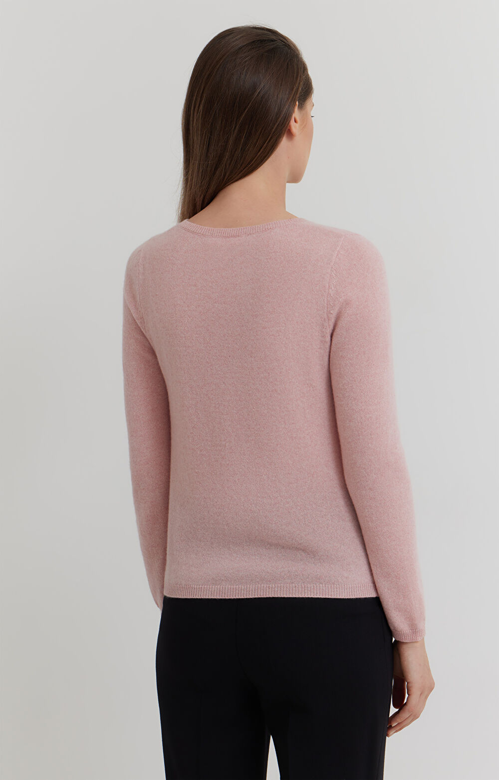 Sweter v-neck z kaszmiru - 4