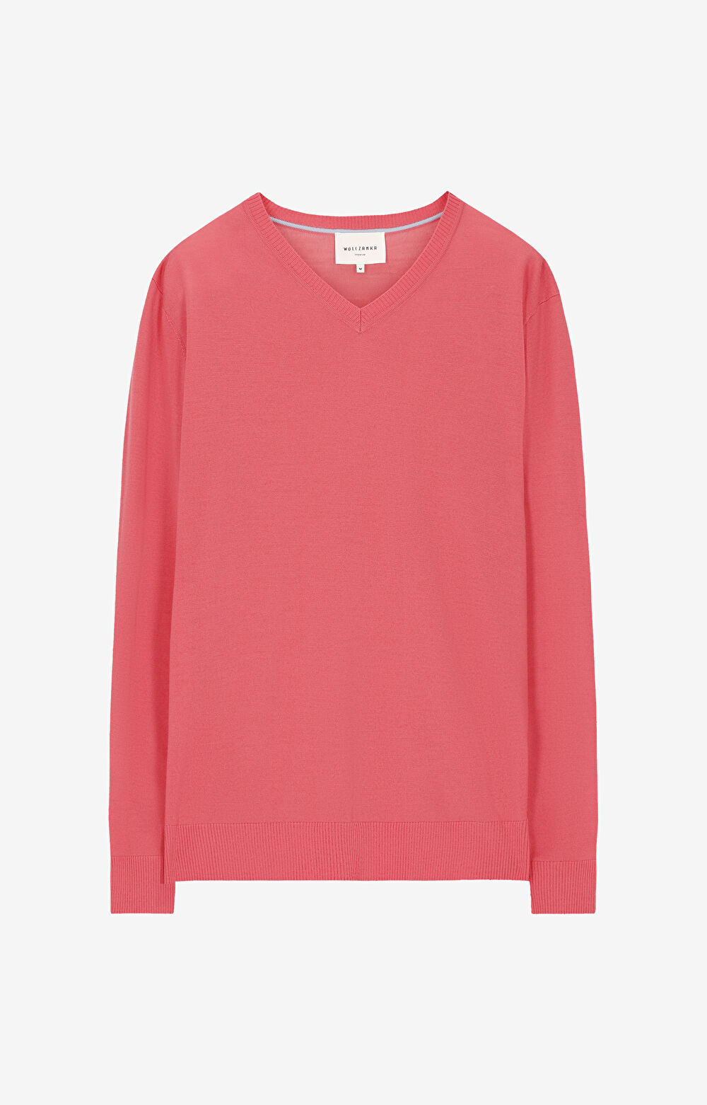 Sweter v-neck z wełny merino - 2