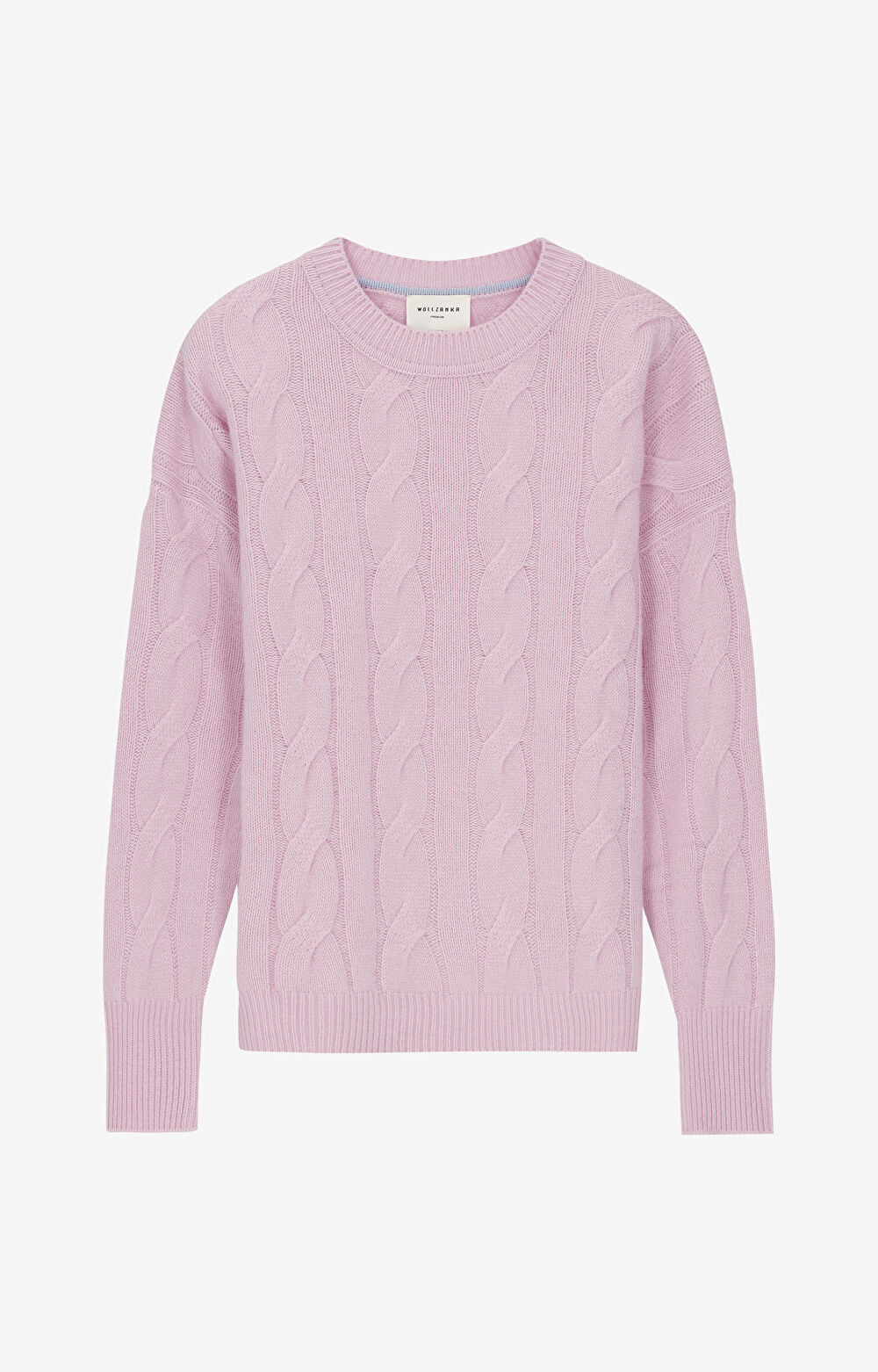 Sweter z wełny merino z warkoczowym splotem - 2