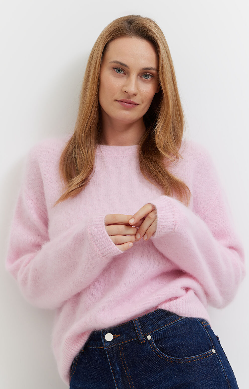 Sweter z puchatej wełny