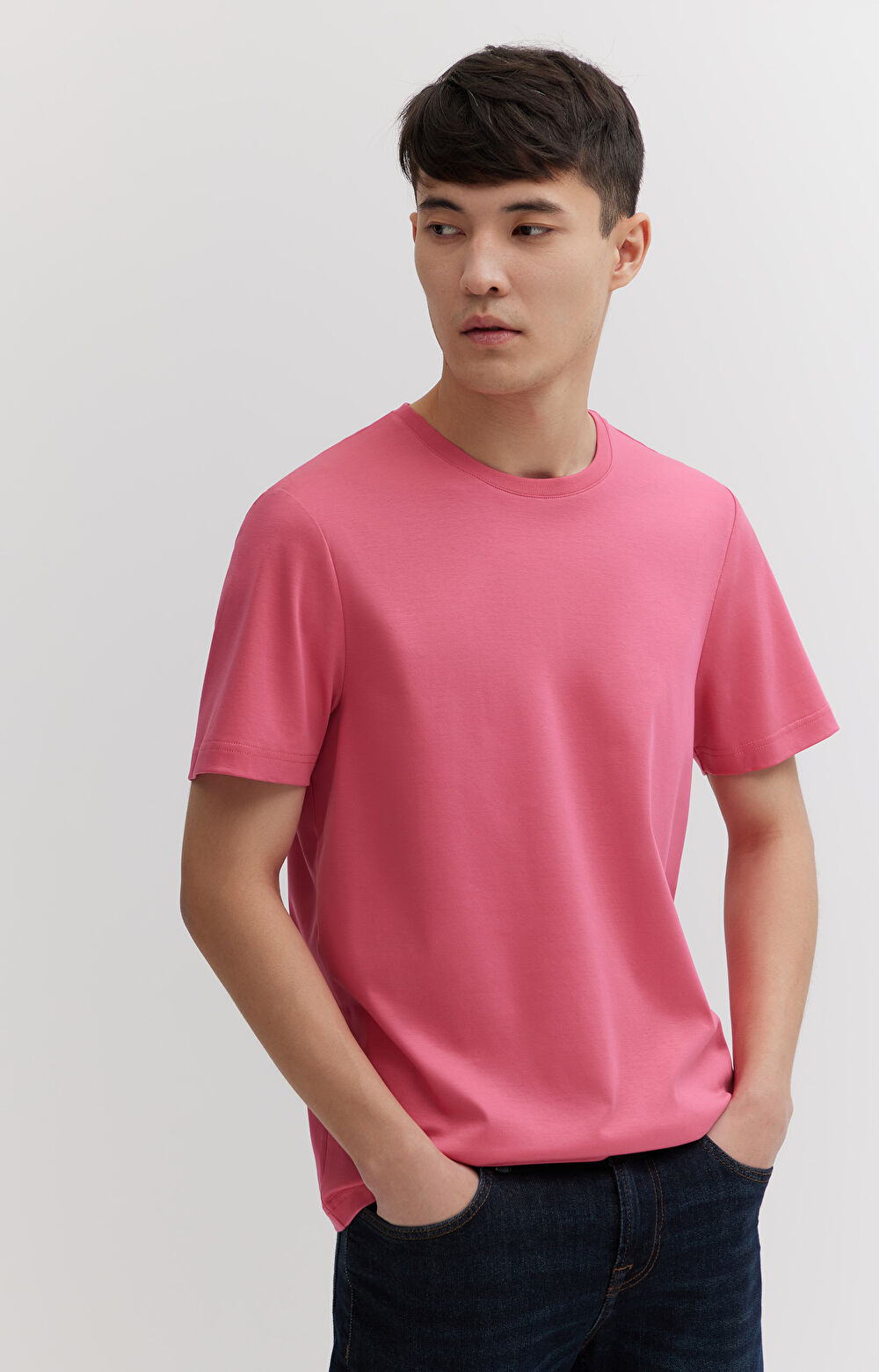 T-shirt z bawełny podwójnie merceryzowanej