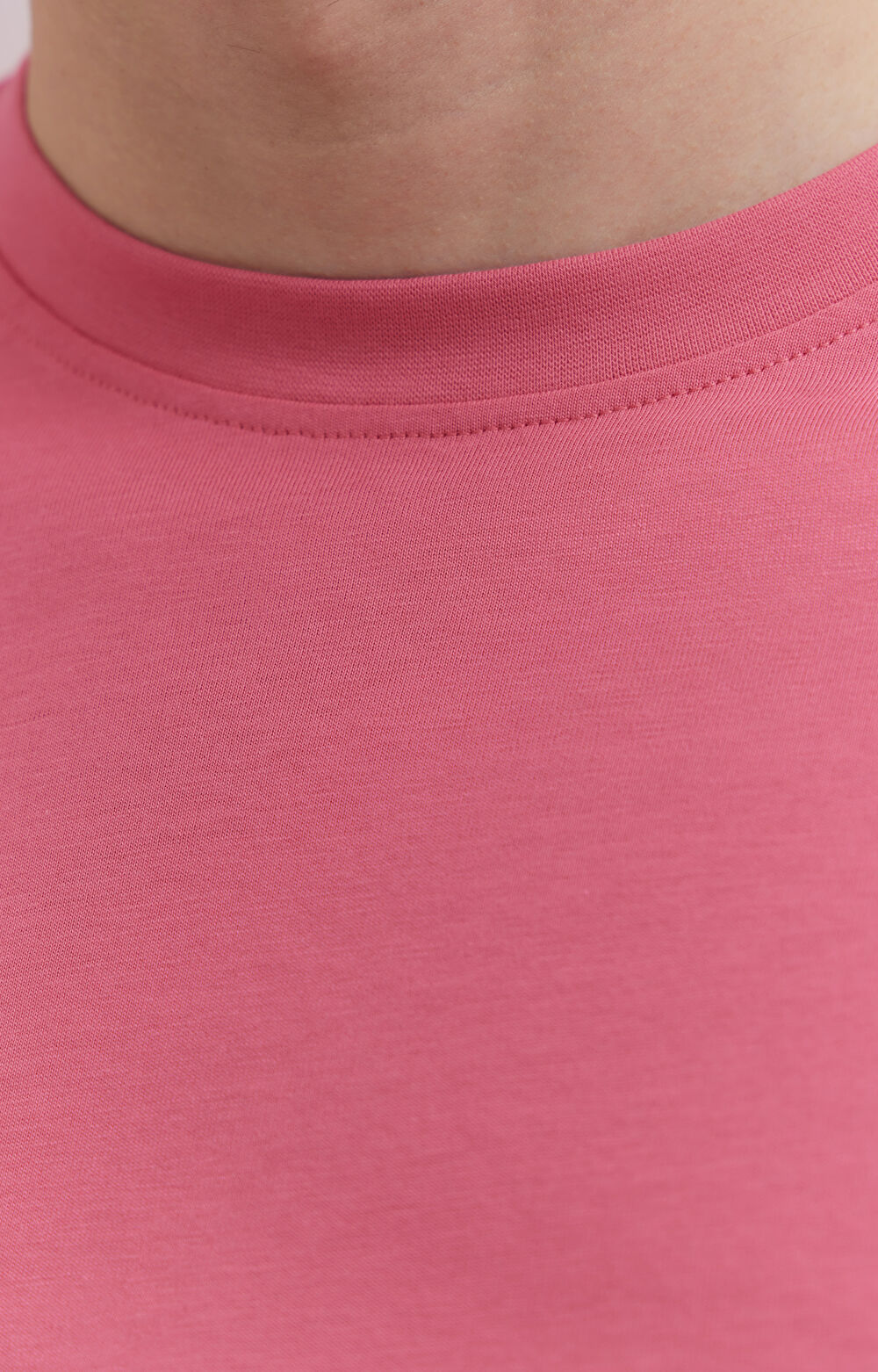 Gładki t-shirt z bawełny organicznej - 5