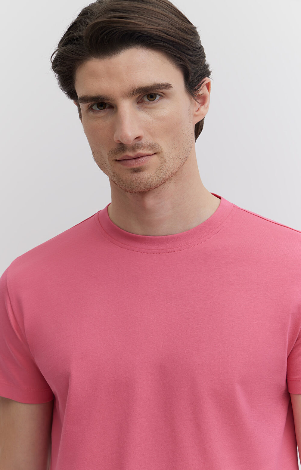 Gładki t-shirt z bawełny organicznej - 6