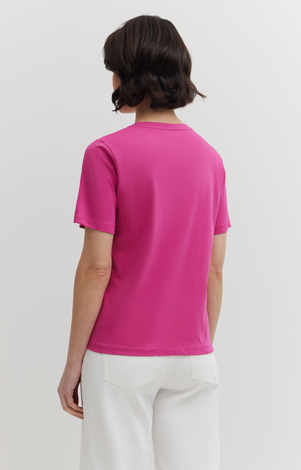 T-shirt z haftem z bawełny merceryzowanej - 3