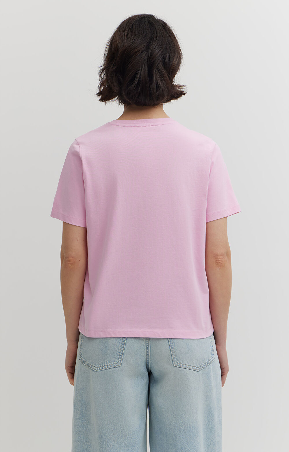 T-shirt z haftem z bawełny merceryzowanej - 3