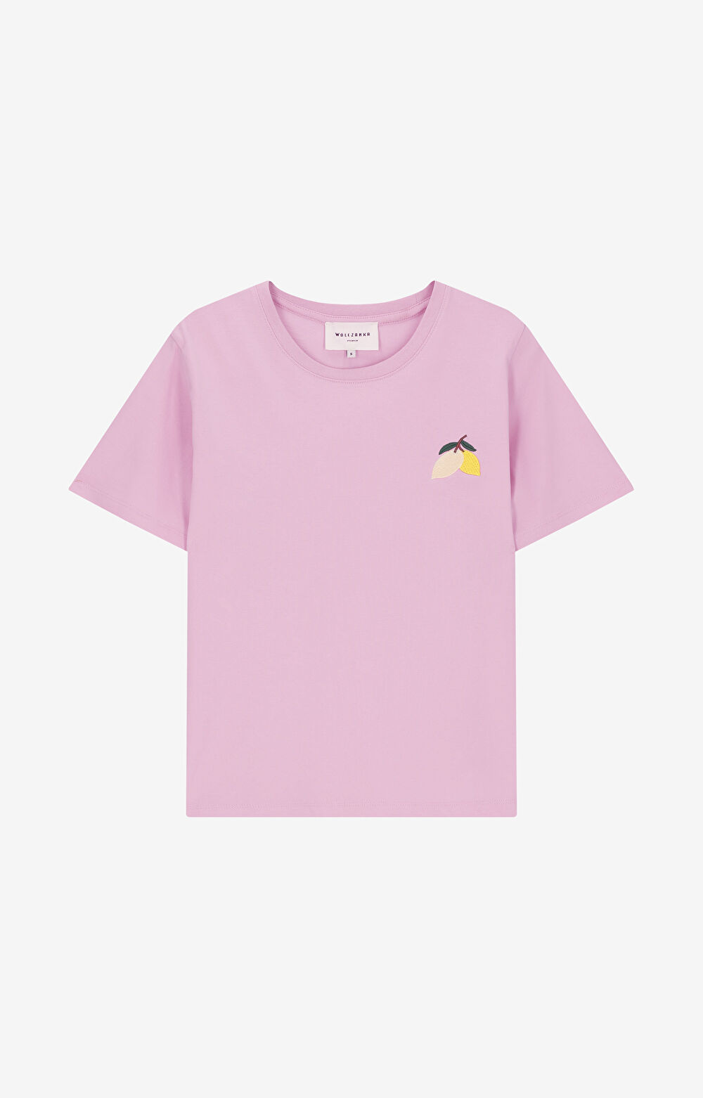 T-shirt z haftem z bawełny merceryzowanej - 2