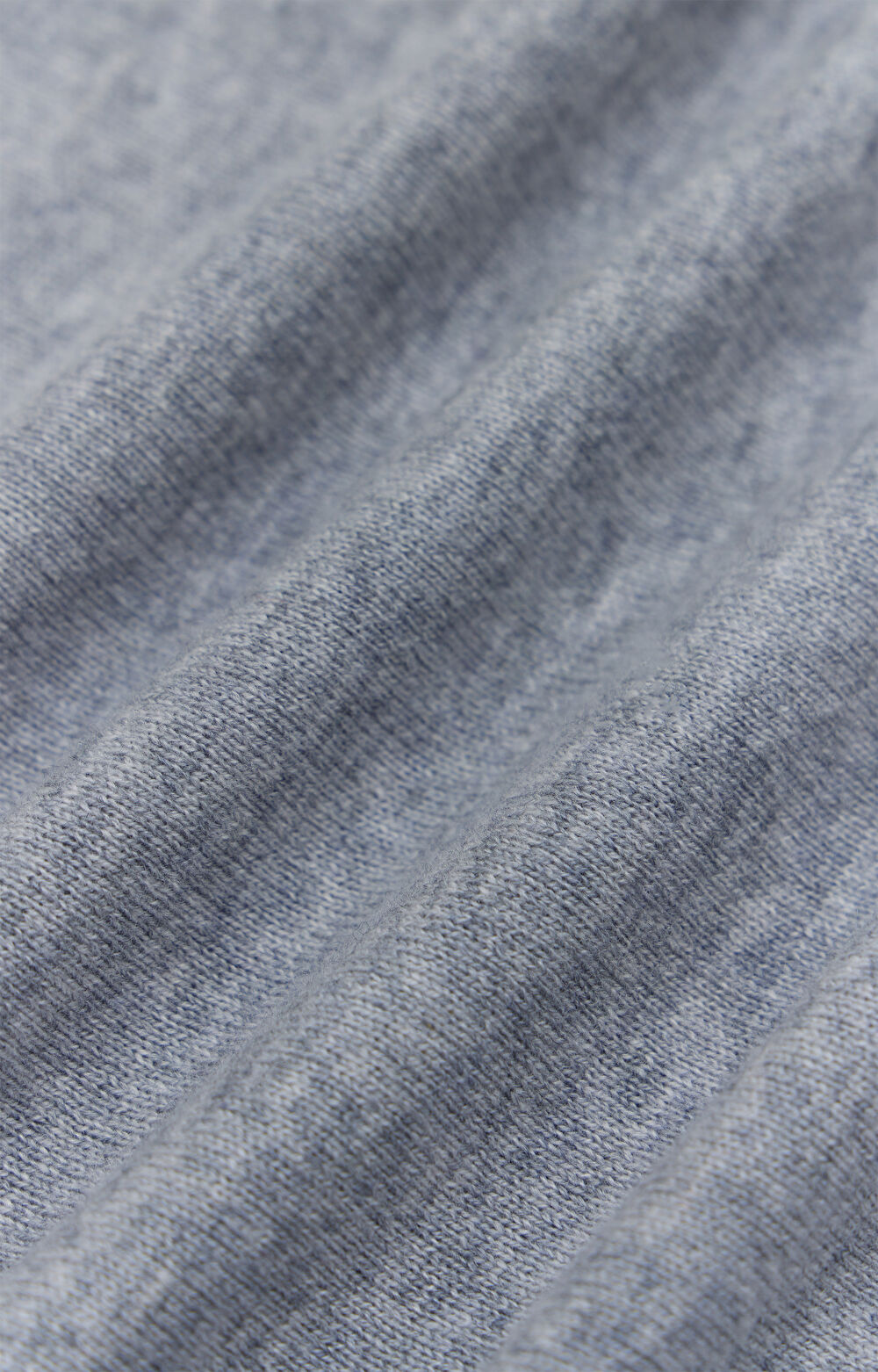 Sweter v-neck z melanżowej wełny merino - 6