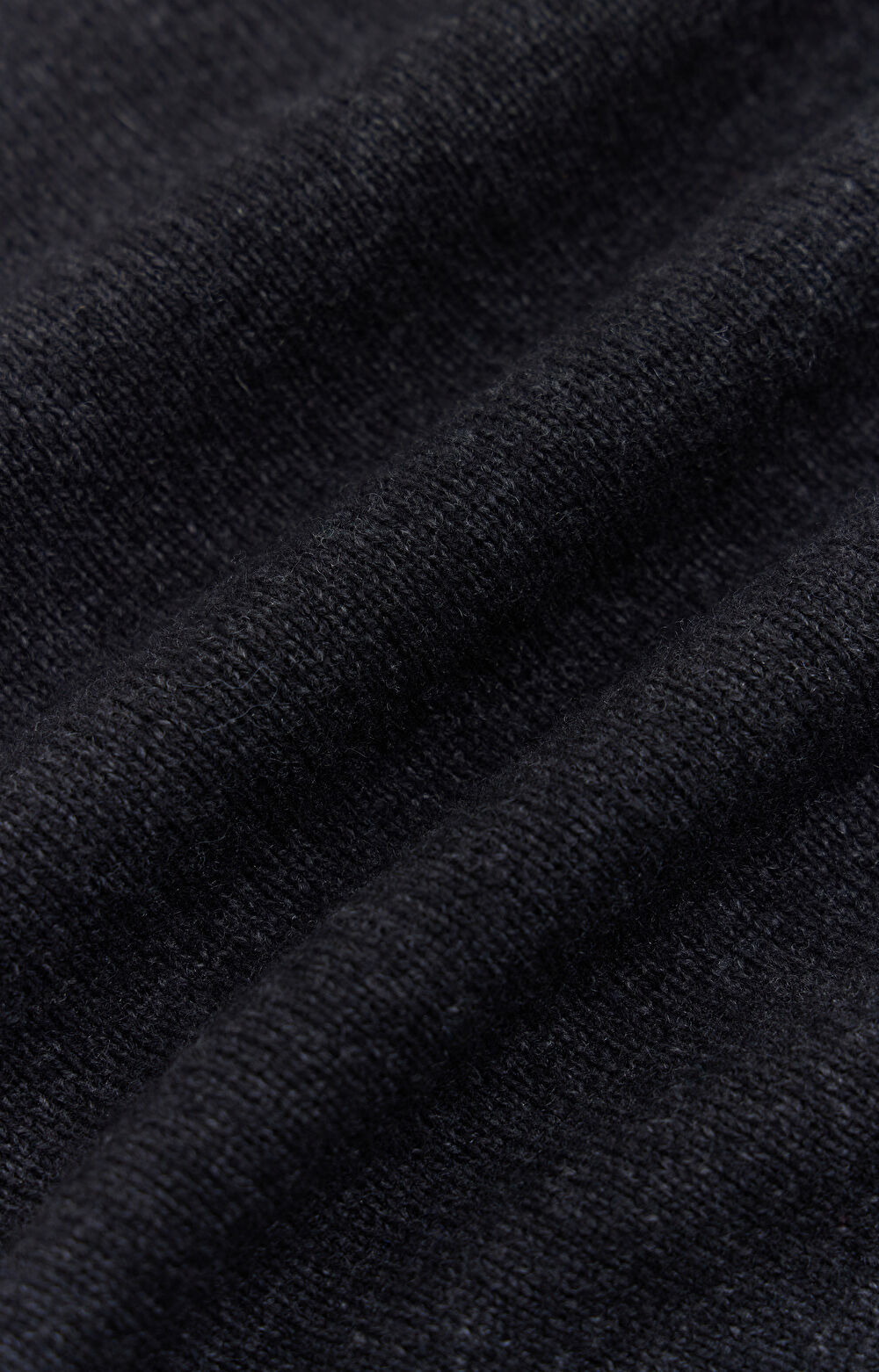 Melanżowy sweter v-neck z wełny - 7
