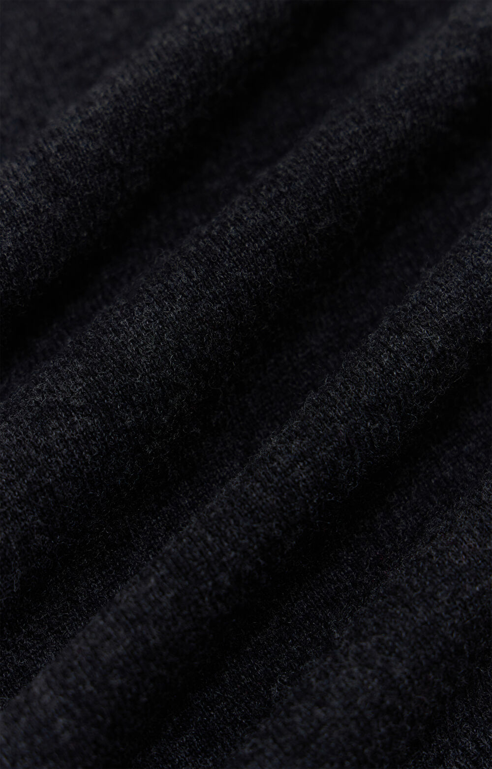 Sweter v-neck z melanżowej wełny merino - 6