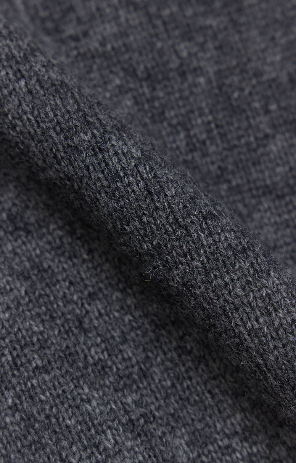 Melanżowy sweter z wełny - 7