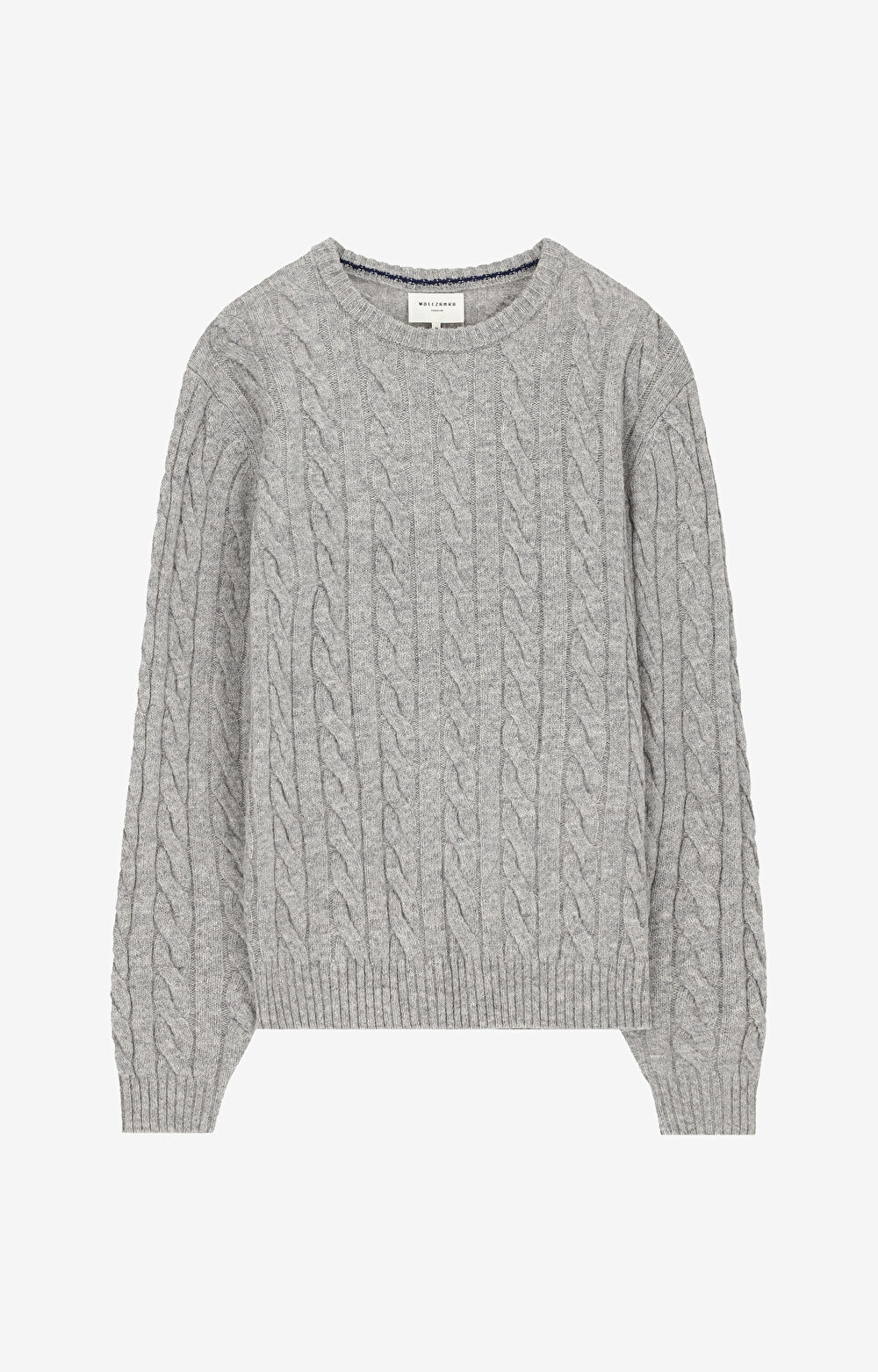 Sweter z wełny w warkoczowy splot - 2
