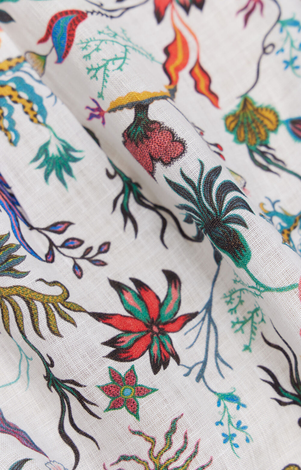 Lniana koszula w kwiaty - 9