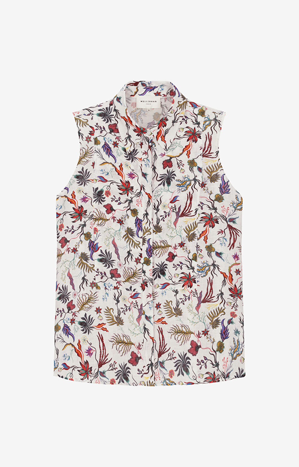 Lniana koszula bez rękawów - 2