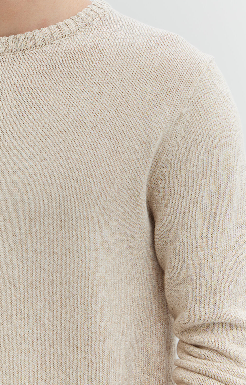 Bawełniany sweter z lnem