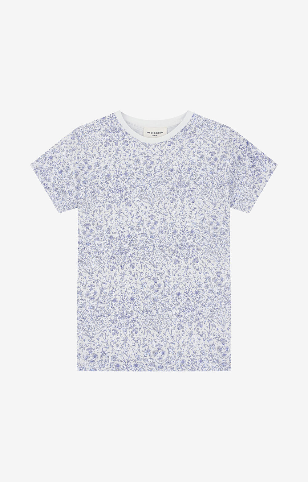 T-shirt z merceryzowanej w kwiaty - 2