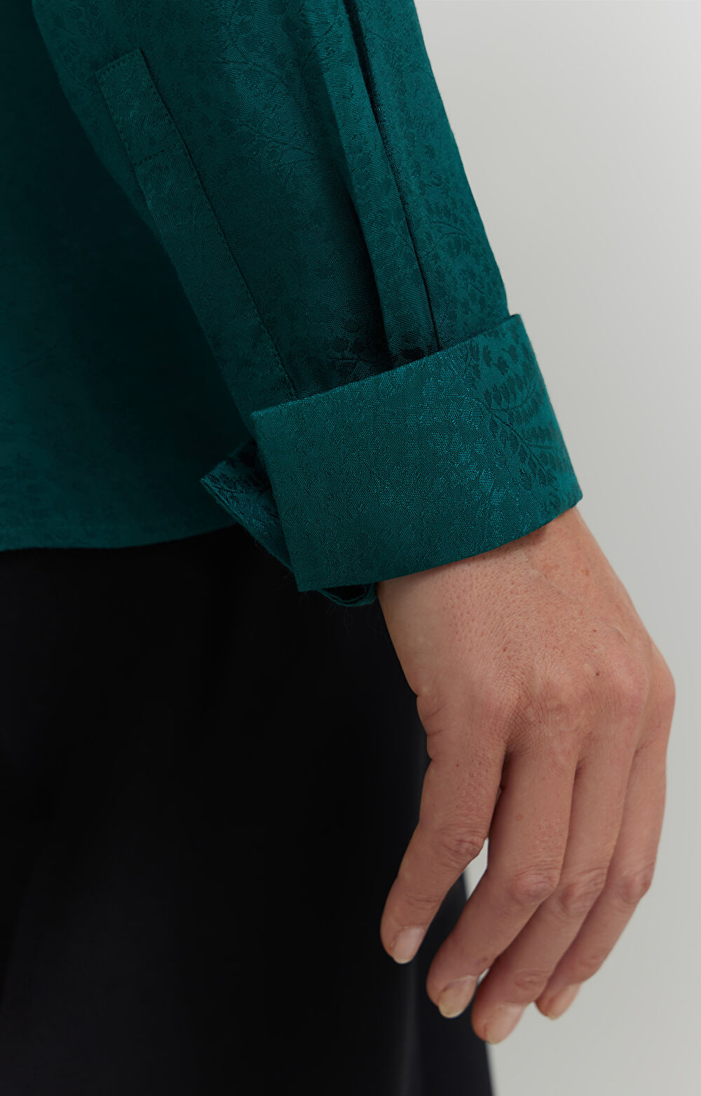 Koszula z żakardowej wiskozy - 5