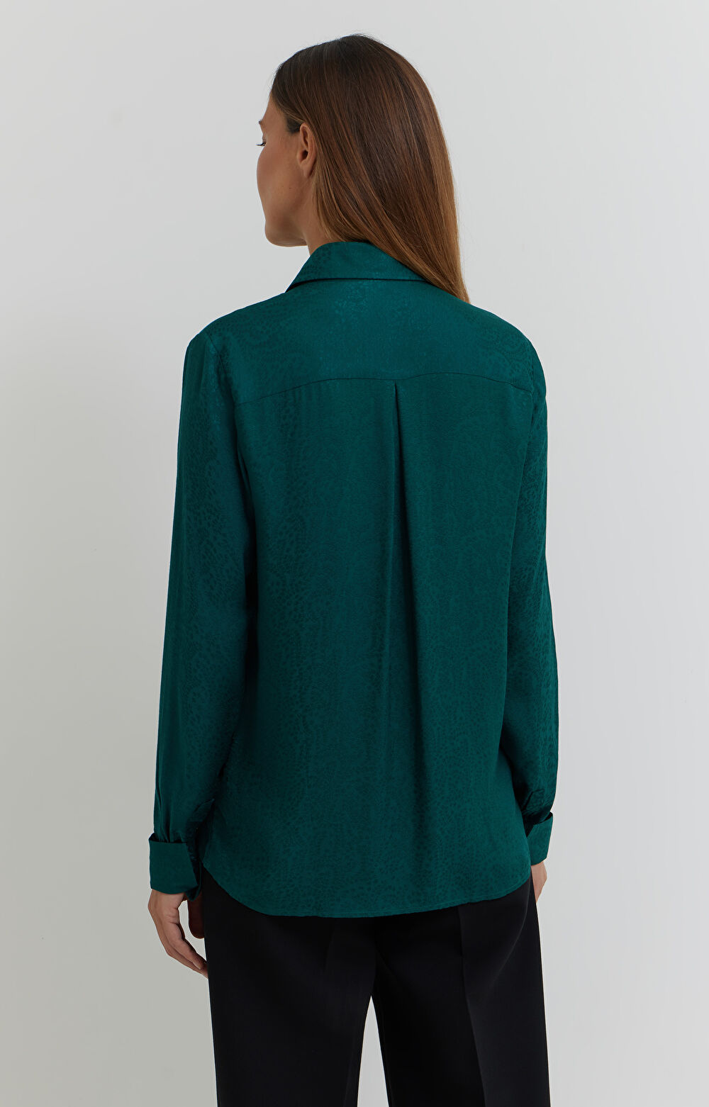 Koszula z żakardowej wiskozy - 4