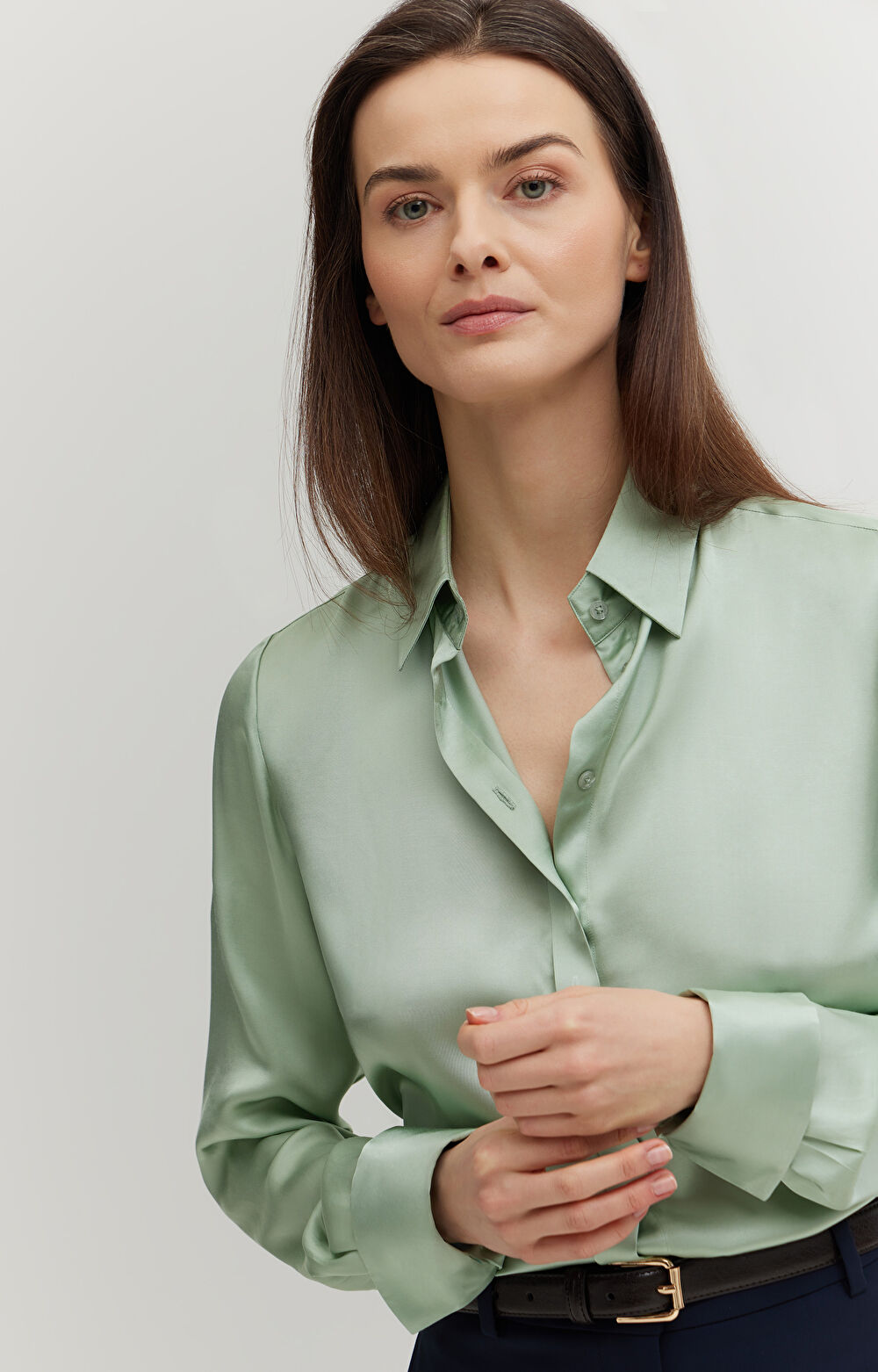 Koszula z satynowej wiskozy