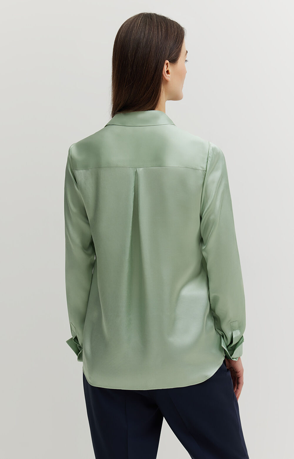 Koszula z satynowej wiskozy - 3
