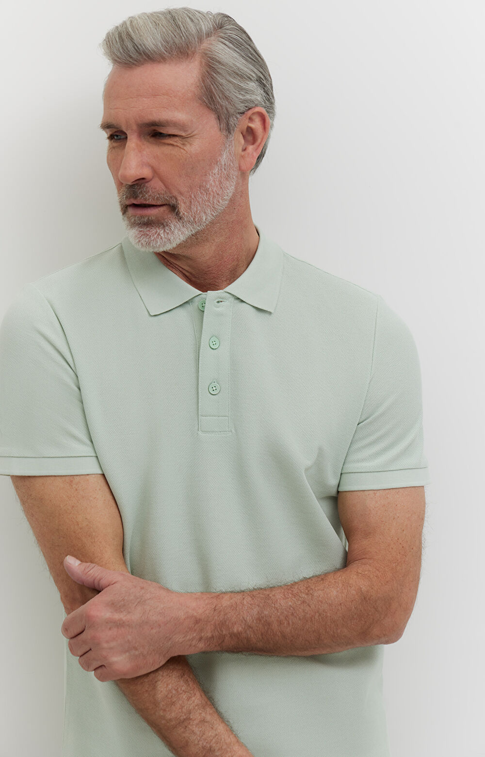 Polo z merceryzowanej bawełny - 4