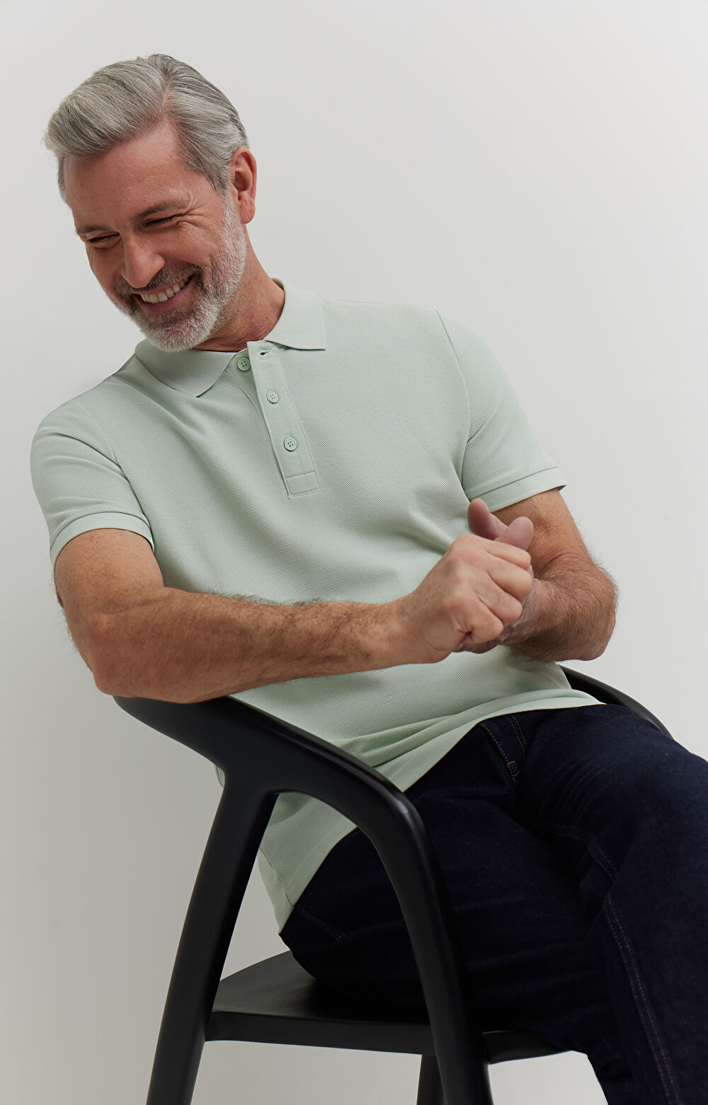 Polo z merceryzowanej bawełny - 5